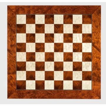High gloss chessboard Red "DELUXE" 50 cm - squares 50 mm (#5)