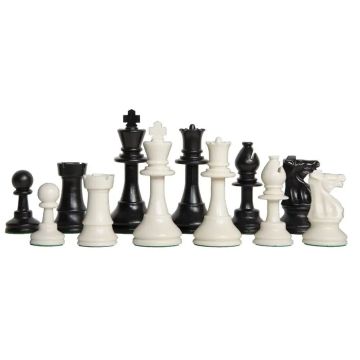 Chess pieces Staunton plastic - king height 92 mm solid