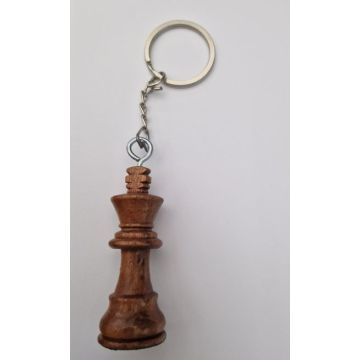 Key ring chess king wood 56mm