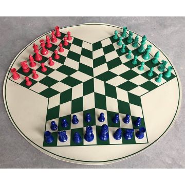 Chess set for three persons - Plastic - Trichess