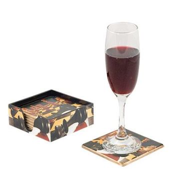 Chess coasters - set of 6