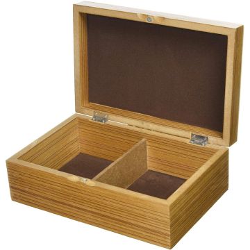 Large mahogany chess box 24 x 15 x 11 cm - size 7 - 10
