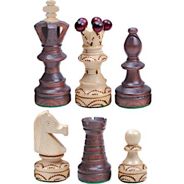 Extra large pearl chess pieces deluxe 110 mm (#8)