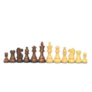 Wooden Chess Pieces No: 6, KH 96 mm, American Staunton (acacia)