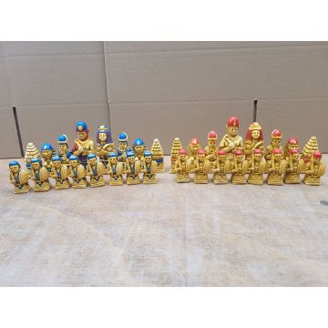 Antique Egyptian chess pieces