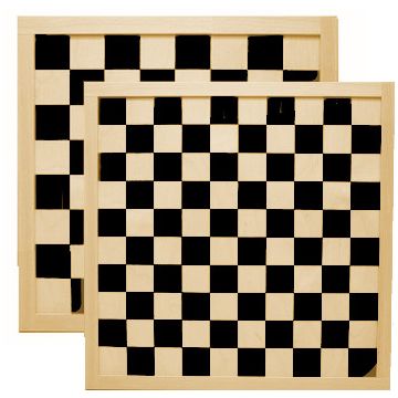Chess and draughtsboard 40cm printed - squares 45mm and 36mm