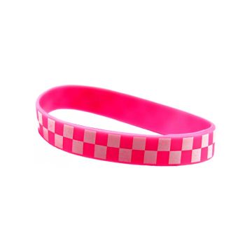 Bracelet pink checkered