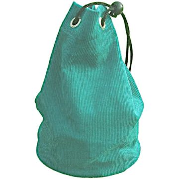 Green cloth pouch for chess pieces
