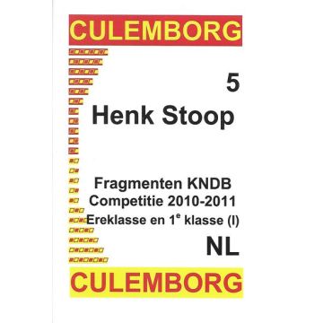 Culemborg 05 Fragmenten KNDB competitie 2010-2011 Ereklasse en 1e klasse (I) - H. Stoop