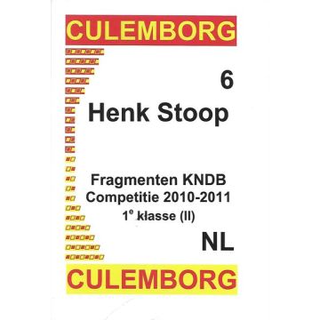 Culemborg 06 Fragmenten KNDB competitie 2010-2011 1e klasse (II) - H. Stoop