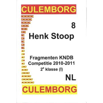 Culemborg 08 Fragmenten KNDB competitie 2010-2011 2e klasse (I) - H. Stoop