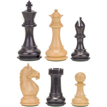 Eclipse weighted - polished and satin black chikri - king height 101 mm (#7) & wooden box