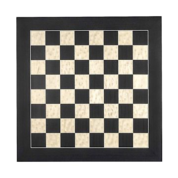 Black and erable luxury chess board 55 cm - fieldsize 55 mm - size 6