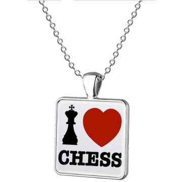 I Love Chess Necklace