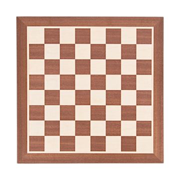 Chessboard 48 cm mahogany - maple without notation - squares 50 mm - size 5