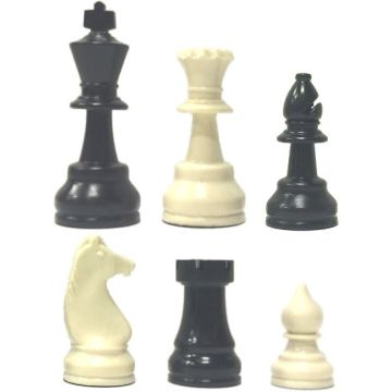 Raindrop chess pieces weighted - king height 85 mm - size 4