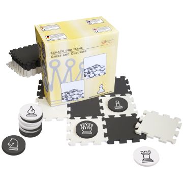 EVA chess and checkers set