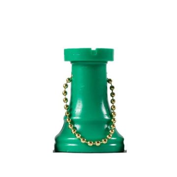 Rook chess key ring1-green