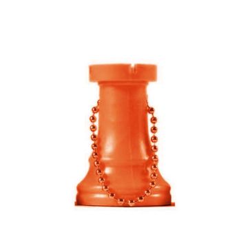 Rook chess key ring1-orange