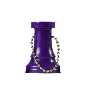 Rook chess key ring1-purple
