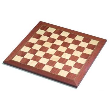 Schaakbord mahonie/ahorn.ing.V.50mm.48cm