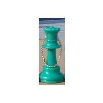 Key ring chess queen green