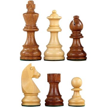 Staunton weighted - polished chikri and acacia - king height 89 mm (#5)