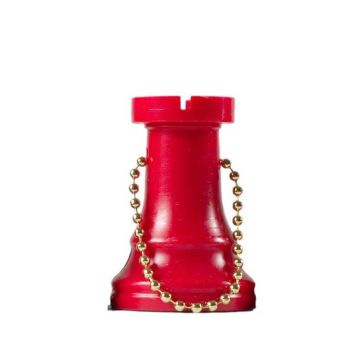 Rook chess key ring1-red