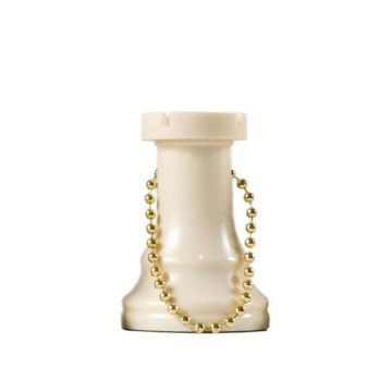 Rook chess key ring1-white