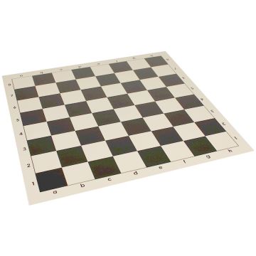 Vinyl roll-up chess board 43 cm - chess squares 45 mm black and white