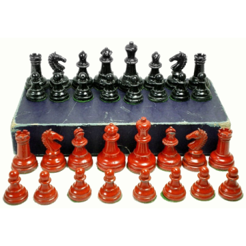Lead chess set - WO II - England